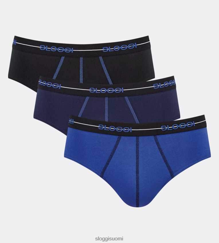 alusvaatteet sloggi aloita midi-housut musta-sininen yhdistelmä miehet 6662BV744