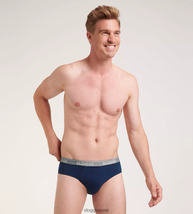 alusvaatteet sloggi go abc midi shortsit sininen musta miehet 6662BV803