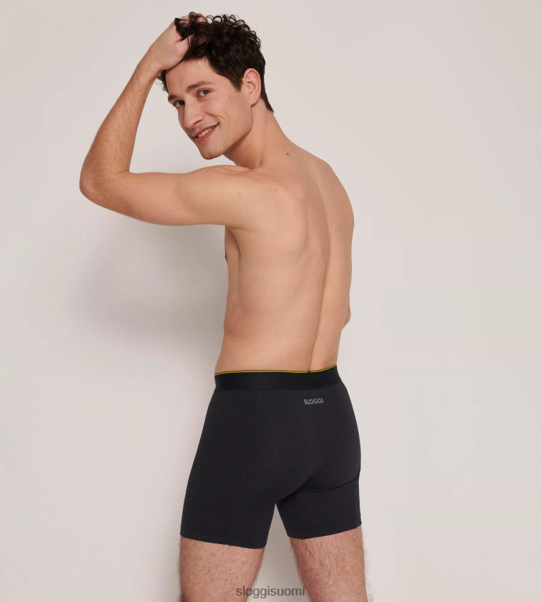 alusvaatteet sloggi aina ilmavat shortsit musta miehet 6662BV898
