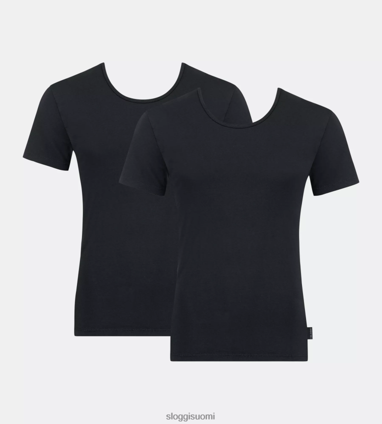 loungevaatteet | sloggi 24/7 t-paita musta miehet 6662BV808