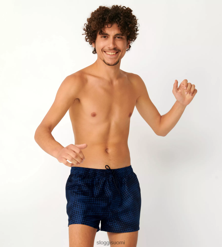 uimapuvut sloggi shore piikit puffer uimashortsit musta yhdistelmä miehet 6662BV845