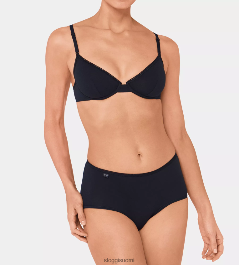 housut | sloggi 24/7 puuvillaiset midi-housut musta naiset 6662BV294