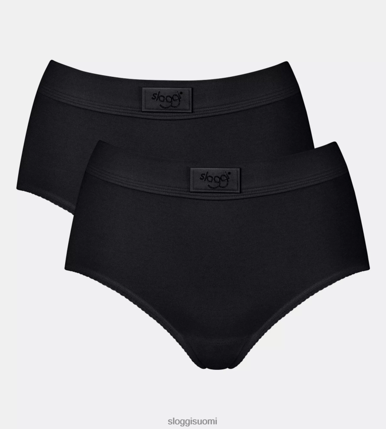 housut | sloggi kaksinkertaiset mukavat maksihousut musta naiset 6662BV274