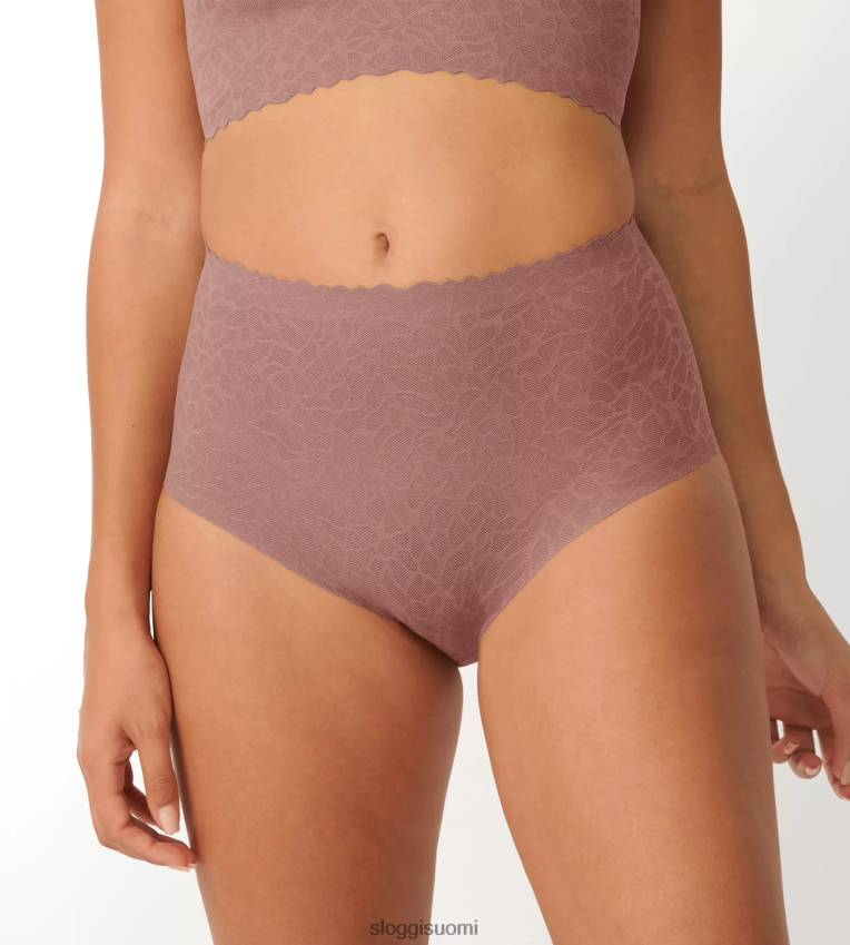 housut | sloggi nollatuntuiset pitsiset korkeavyötäröiset housut kaakao naiset 6662BV586