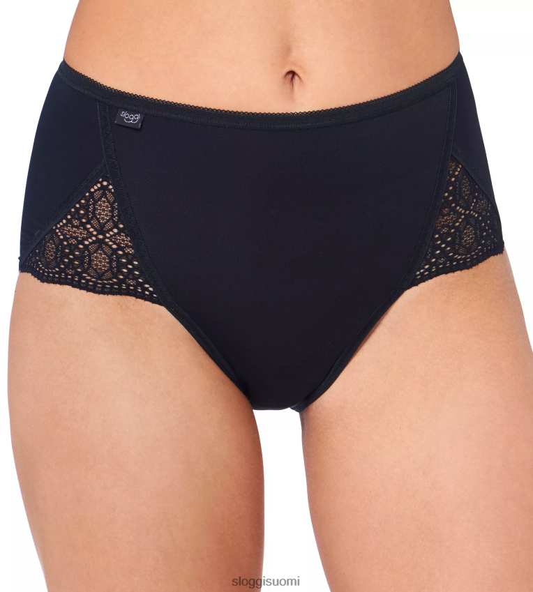 housut | sloggi pure sense luxe maxi -housut musta naiset 6662BV375