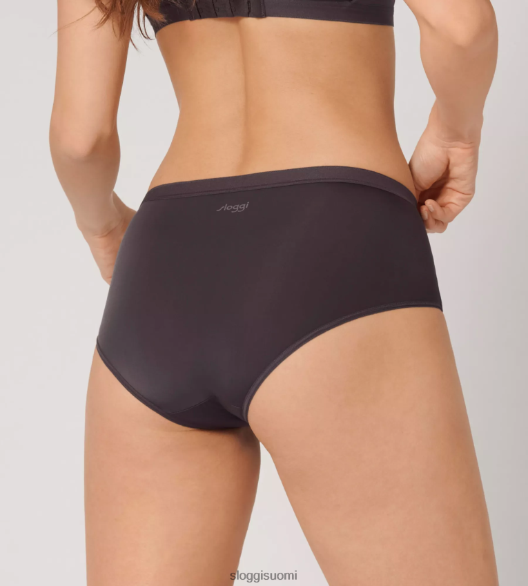 housut | sloggi wow mukavat korkeavyötäröiset housut mauvan harmaa naiset 6662BV520