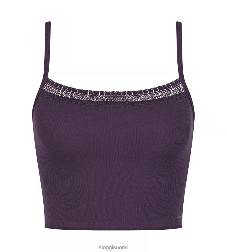 loungevaatteet | sloggi go ribi toppi spagettiolkaimet mustikka naiset 6662BV133