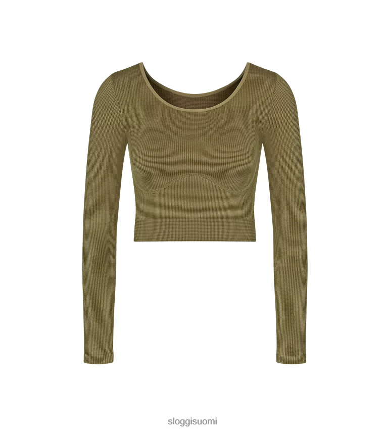 loungevaatteet | sloggi koskaan infused cbd pitkähihainen toppi martini oliivi naiset 6662BV461