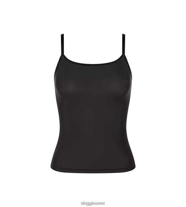loungevaatteet | sloggi pehmeä adaptoitu toppi, jossa spagettiolkaimet musta naiset 6662BV289