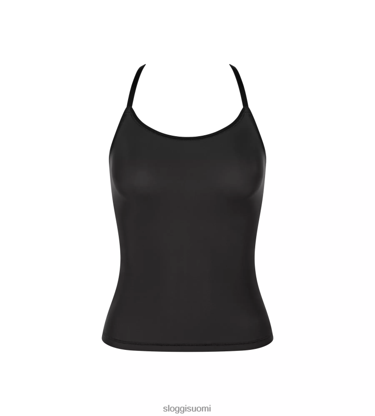 loungevaatteet | sloggi pehmeä adaptoitu toppi, jossa spagettiolkaimet musta naiset 6662BV289