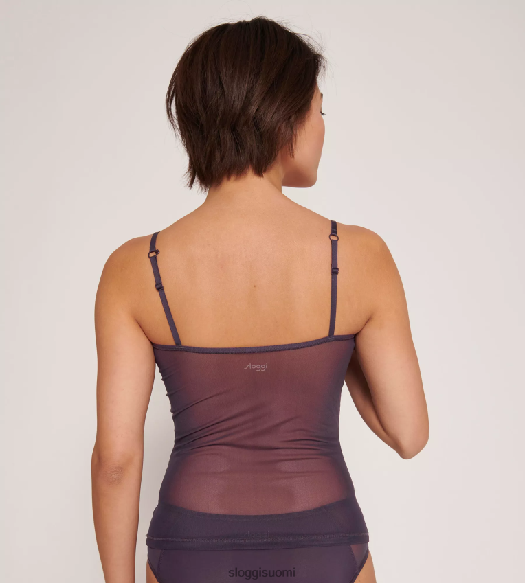 loungevaatteet | sloggi pehmeä adaptoitu toppi, jossa spagettiolkaimet mustikka naiset 6662BV438