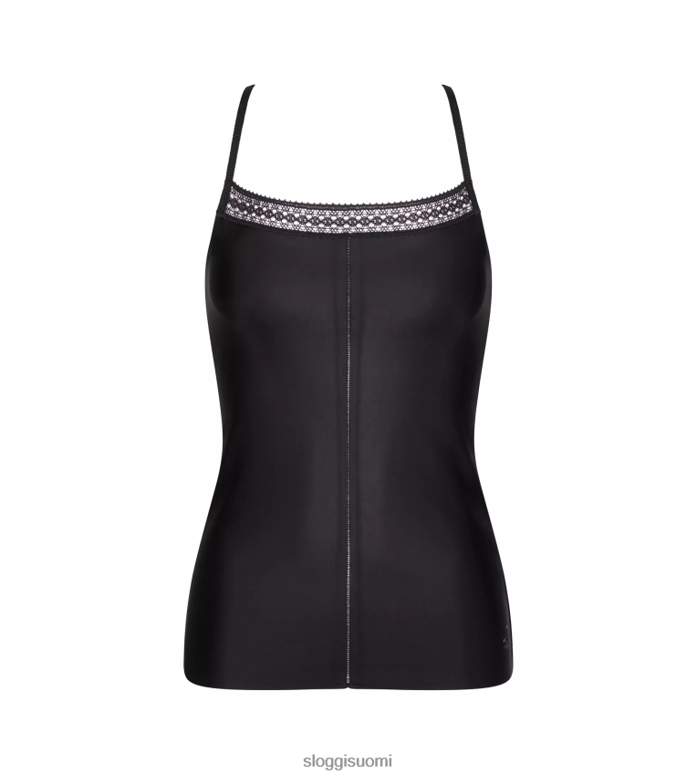 loungevaatteet | sloggi s hienovarainen toppi, jossa spagettiolkaimet musta naiset 6662BV660