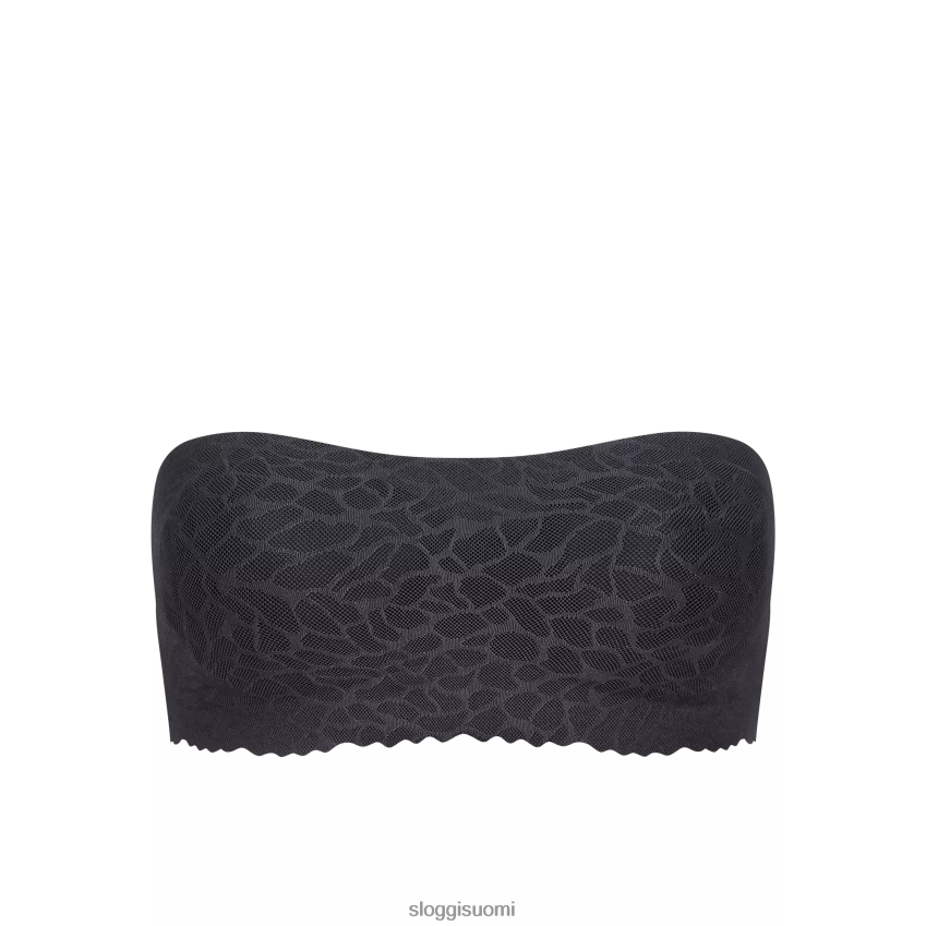 rintaliivit | sloggi nollatuntuiset pitsiset bandeau-rintaliivit musta naiset 6662BV655
