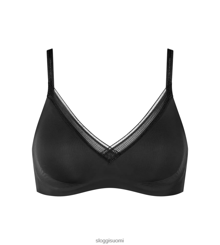 rintaliivit | sloggi body adapt twist bralette musta naiset 6662BV192