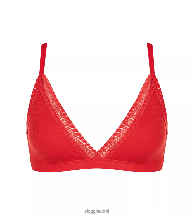 rintaliivit | sloggi mene ribbed bralette campari naiset 6662BV213