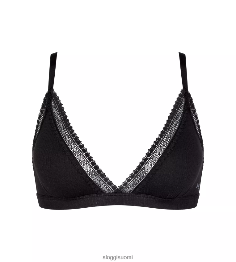 rintaliivit | sloggi mene ribbed bralette musta naiset 6662BV96