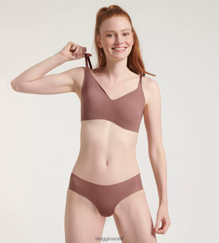 rintaliivit | sloggi zero microfibre 2.0 bralette kaakao naiset 6662BV515