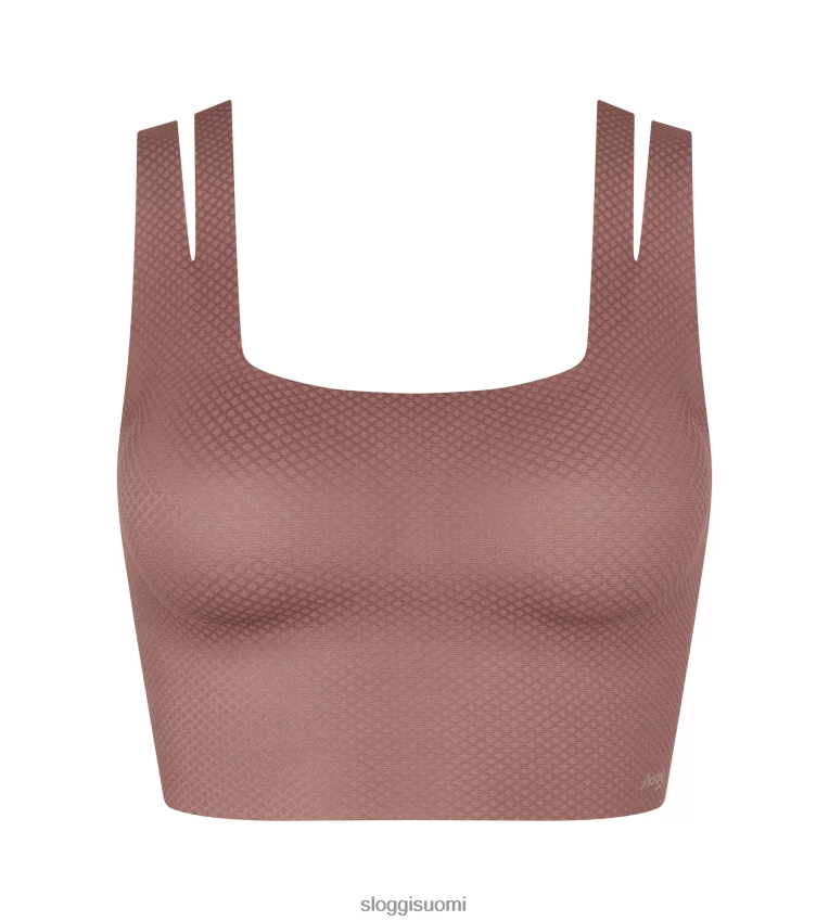 rintaliivit | sloggi nollatuntuinen flow top kaakao naiset 6662BV309