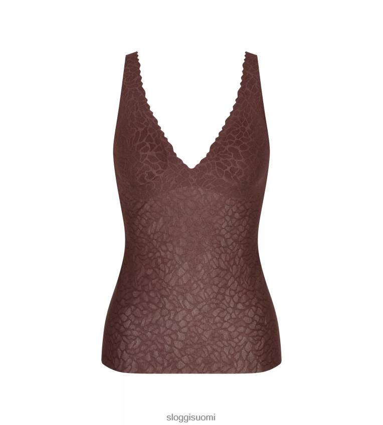 rintaliivit | sloggi nollatuntuinen pitsirintaliivit paita eebenpuun ruskea naiset 6662BV625
