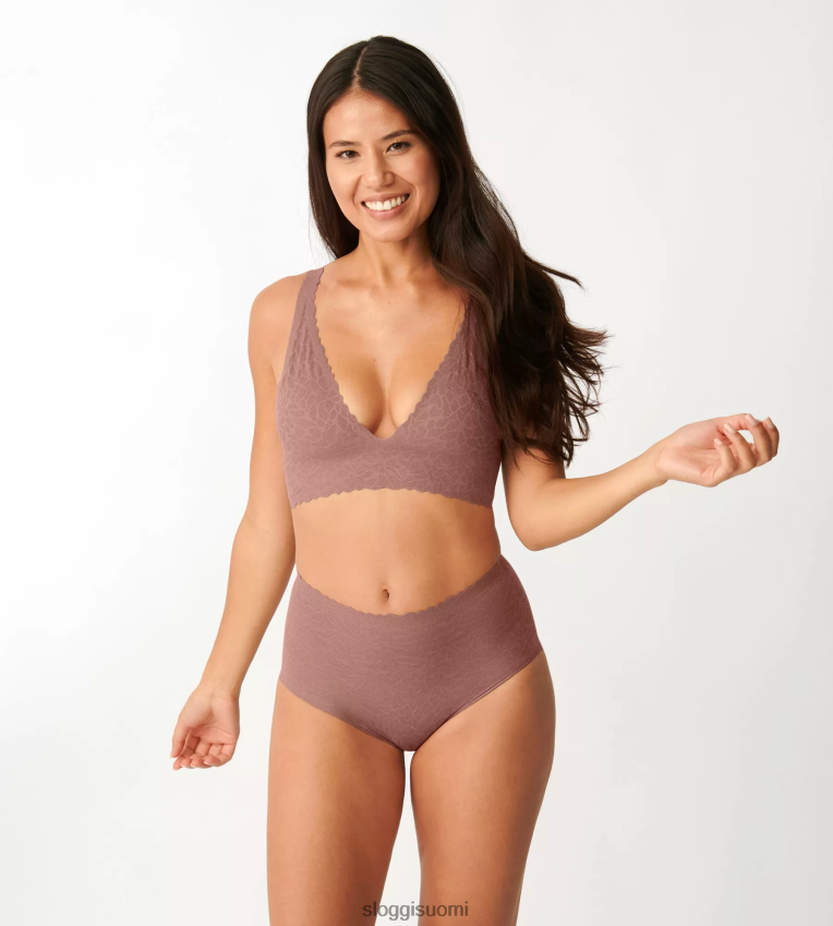 rintaliivit | sloggi nollatuntuinen pitsitoppi kaakao naiset 6662BV362