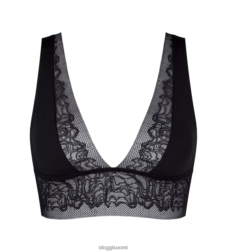 rintaliivit | sloggi s shadow bra-top musta naiset 6662BV407